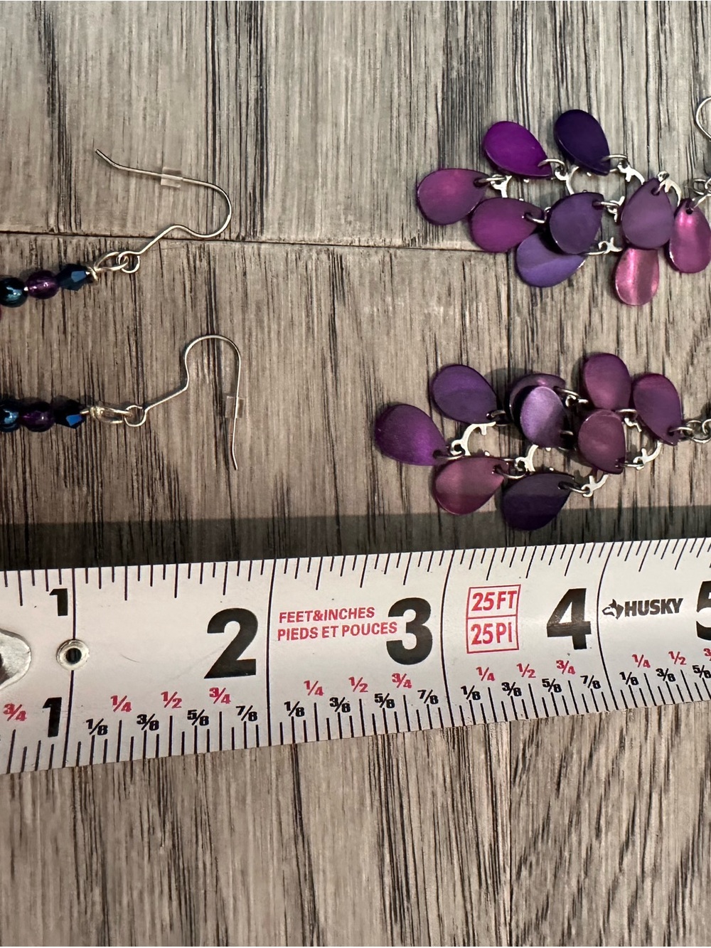 Purple Dangle Earrings -  two Styles - Picture 7 of 8